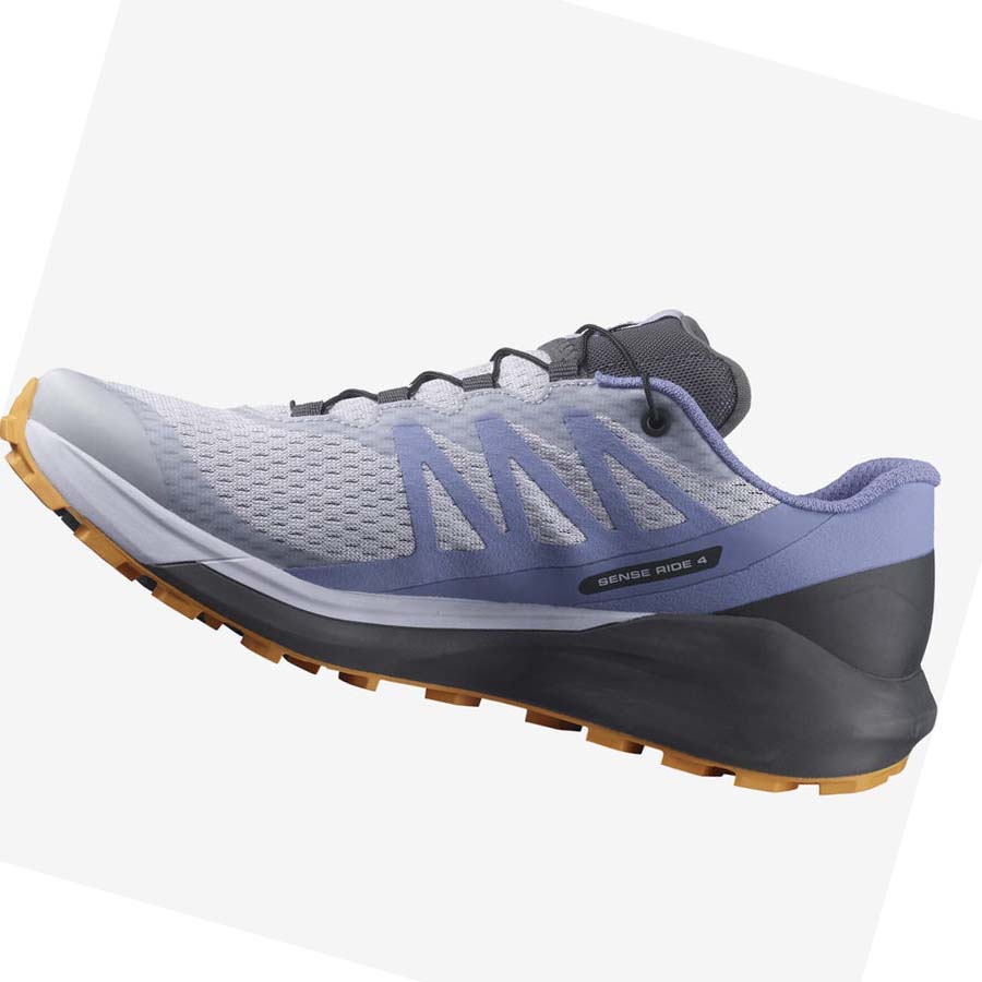 Tenis Para Trail Running Salomon SENSE RIDE 4 Mujer Azules | MX 2748JPQ